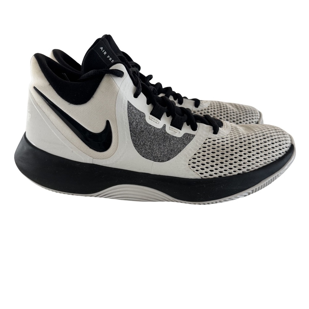 Nike Air Precision Basketball Shoes Men’s Size 7 White Black Mesh AA7069-100